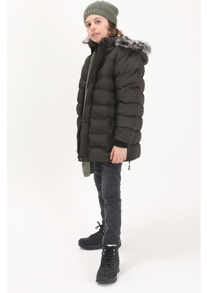 Erkek Çocuk Şişme Mont Logolu Haki 15490 fiyatları