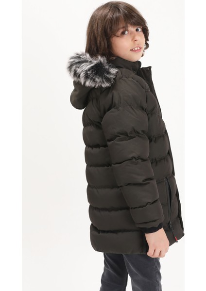 Erkek Çocuk Şişme Mont Logolu Haki 15490 indirimleri