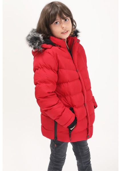 Erkek Çocuk Şişme Mont Logolu Kırmızı 15491 modelleri