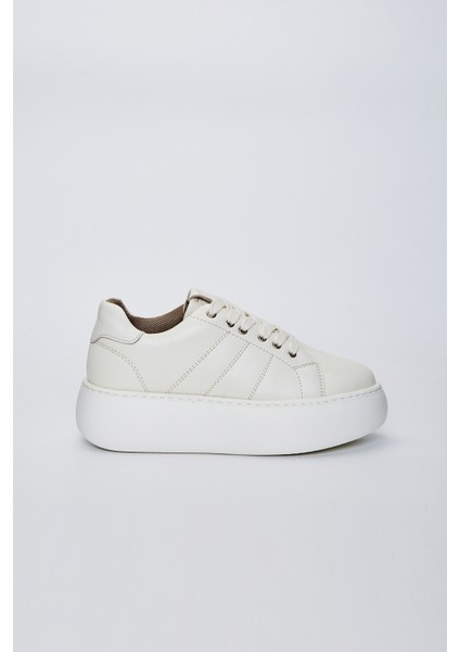 Antares Kadın Ekru Hakiki Deri Sneakers & Spor Ayakkabı 933 3850 Dıva Bn Ayk Y23 indirimleri