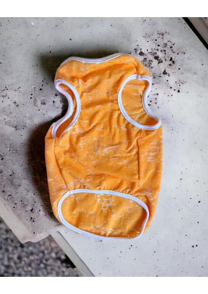 Orange Stripe Atlet Köpek Kıyafeti Köpek Elbisesi fırsatları
