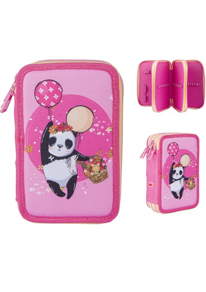Panda 3 Katlı Kalem Çantası P-210128