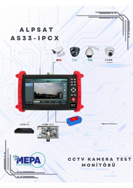 Cctv Kamera Test Monitörü