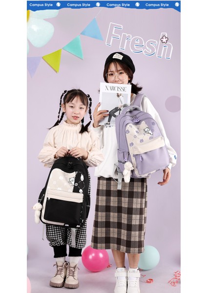 Yeni Öğrenci Okul Çantası Büyük Kapasiteli Ortaokul ve Lise Öğrencisi Sırt Çantası Küçük Taze Sırt Çantası Kız (Yurt Dışından) modelleri