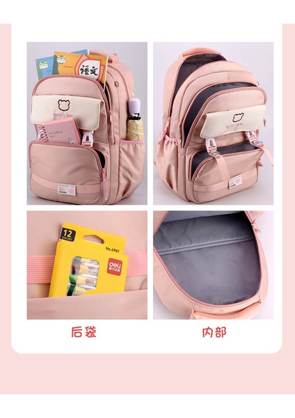 Okul Çantası Kız Sevimli Öğrenci Yük Azaltıcı Sırt Çantası Tatlı Rahat Büyük Kapasiteli Sırt Çantası (Yurt Dışından) fırsatları