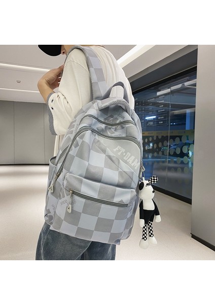 Schoolbag Kızlar Ortaokul Öğrencileri Lise Öğrencileri 2023 Yeni Ekose Ilkokul Öğrencileri Büyük Kapasiteli Sırt Çantası Gelgit (Yurt Dışından) fiyatları