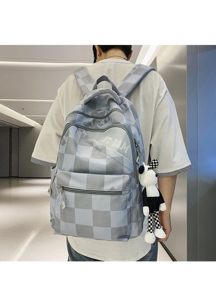 Schoolbag Kızlar Ortaokul Öğrencileri Lise Öğrencileri 2023 Yeni Ekose Ilkokul Öğrencileri Büyük Kapasiteli Sırt Çantası Gelgit (Yurt Dışından) fırsatları