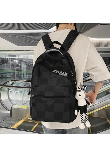 Schoolbag Kızlar Ortaokul Öğrencileri Lise Öğrencileri 2023 Yeni Ekose Ilkokul Öğrencileri Büyük Kapasiteli Sırt Çantası Gelgit (Yurt Dışından) indirimleri
