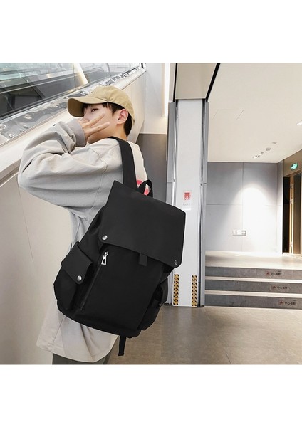 Yeni Düz Renk Erkek Koleji Rüzgar Kolej Öğrencisi Çevirme Okul Çantası Lise Öğrencisi Kampüs Sırt Çantası Kadın (Yurt Dışından) modelleri