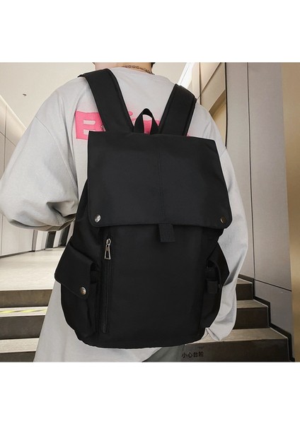 Yeni Düz Renk Erkek Koleji Rüzgar Kolej Öğrencisi Çevirme Okul Çantası Lise Öğrencisi Kampüs Sırt Çantası Kadın (Yurt Dışından) indirimleri