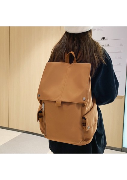 Yeni Düz Renk Erkek Koleji Rüzgar Kolej Öğrencisi Çevirme Okul Çantası Lise Öğrencisi Kampüs Sırt Çantası Kadın (Yurt Dışından) modelleri