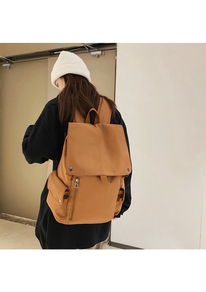 Yeni Düz Renk Erkek Koleji Rüzgar Kolej Öğrencisi Çevirme Okul Çantası Lise Öğrencisi Kampüs Sırt Çantası Kadın (Yurt Dışından) indirimleri