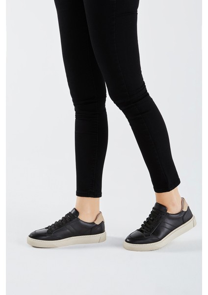 Cinzia Kadın Siyahnude Hakiki Deri Sneakers & Spor Ayakkabı 957 39683 Bn Ayk Y23