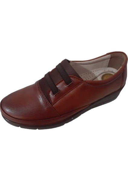 Kadın Lastikli Taba Ortopedik Hakki Deri Ultra Hafifi Çi Jel Poli Taban Ayakkabı Babet fiyatları