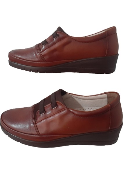 Kadın Lastikli Taba Ortopedik Hakki Deri Ultra Hafifi Çi Jel Poli Taban Ayakkabı Babet fırsatları