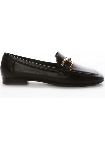 Agathe Kadın Siyah Hakiki Deri Loafer Ayakkabı 961 58-1 Bn Ayk Y23 indirimleri