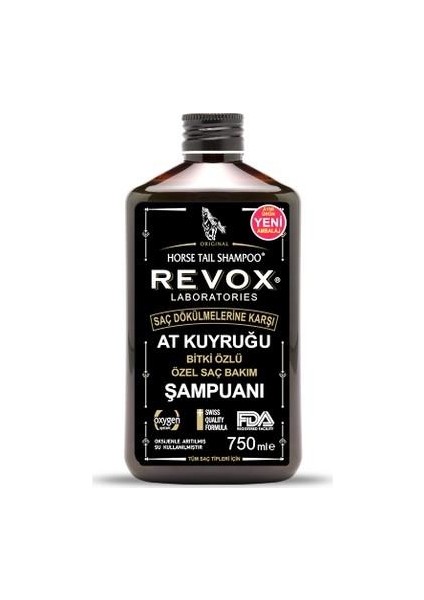 E2'Quality Revox At Kuyruğu Bitki Özlü 750 ml Şampuan