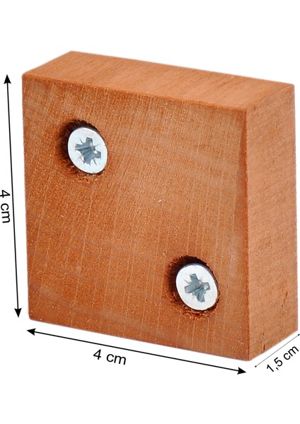 Masa Sandalye Mobilya Koltuk Ayak Yükseltici Ağaç Takoz 6'lı Boy 15 mm En 4x4 cm