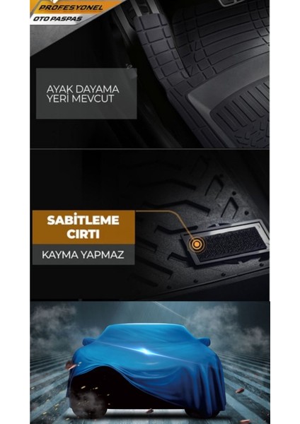 Hsgrs-Üniversal Premium Oto Paspas Renault Megane 3-4 Uyumlu 4d Havuzlu - Özel Kutusunda PREMI-T67