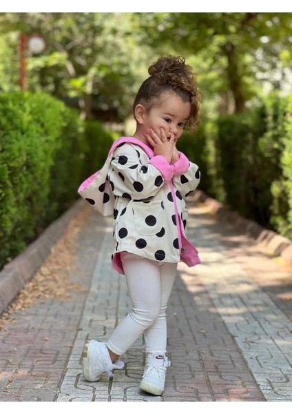 Kız Çocuk Puantiyeli Çift Taraflı Açık Krem&pembe Yağmurluk 489756231 indirimleri
