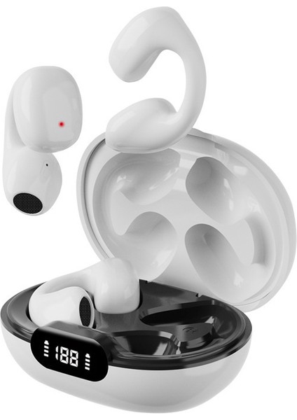 D101 Kemik Iletimli Bluetooth Kulaklıklar Ows Kulak Üzerinde Klipsli Spor Ağrısız Kulaklıklar (Yurt Dışından)
