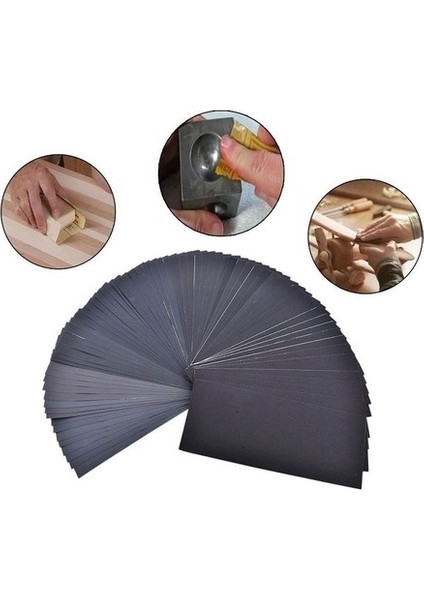 Kağıt Zımpara Su Zımpara Seti 60-80-120-240 (2 Şer Adet) A4 Kağıt Boyutunda fiyatları