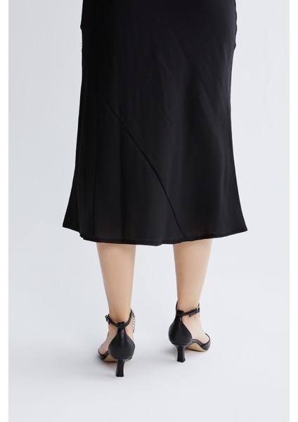 Bianca Kadın Siyah Hakiki Deri Topuklu Ayakkabı 613 26818 Bn Ayk Y23 fırsatları