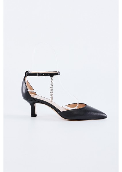 Bianca Kadın Siyah Hakiki Deri Topuklu Ayakkabı 613 26818 Bn Ayk Y23 indirimleri