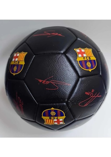 Lisanslı Tam Kadro Imzalı Barça Fc Barcelona 4 Astarlı El Dikişli 400 gr Futbol Topu No:5 Tüm Zemin