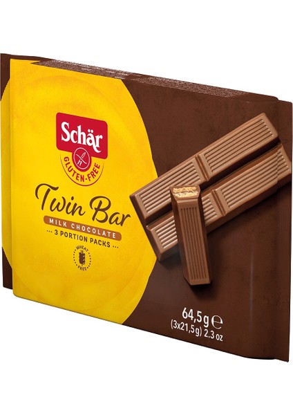 Twin Bar Glutensiz Çiftli Çikolata Bar (14 Adet)