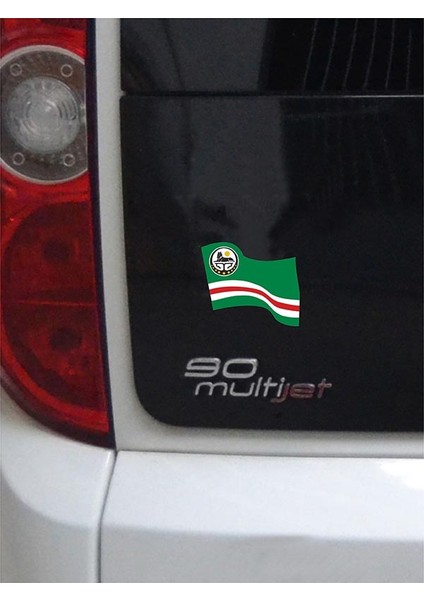 Çeçen Dalgalı Bayrak Etiket 7 x 6 cm modelleri