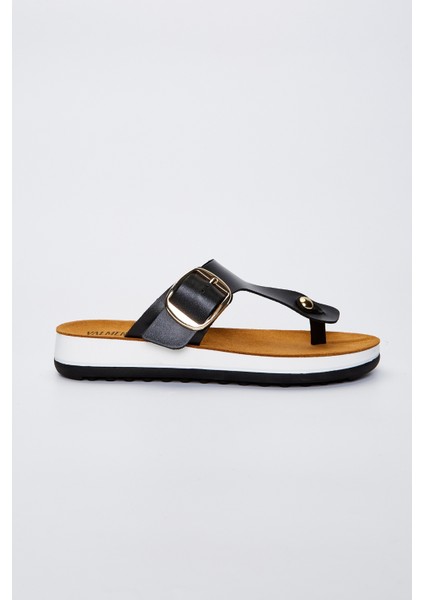 Selda Kadın Siyah Hakiki Deri Düz Terlik 985 23-4408 Bn Trlk Y23 indirimleri