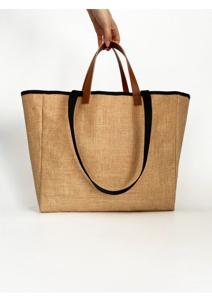 Kadın Büyük Boy Plaj Ve Alışveriş Shopper Tote Omuz Çantası