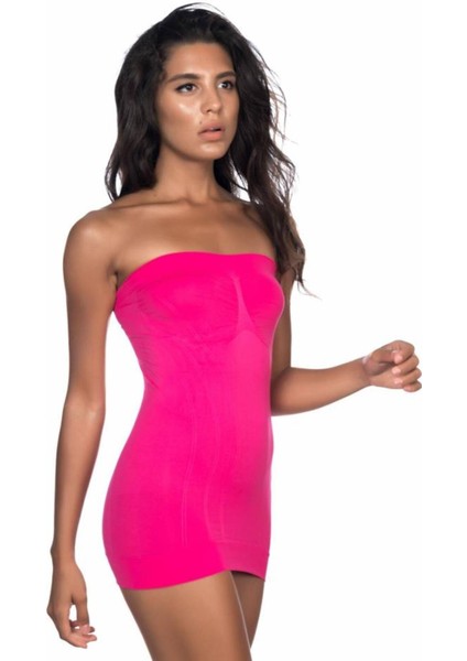 Fuşya Soft Desenli Straplez Atlet modelleri