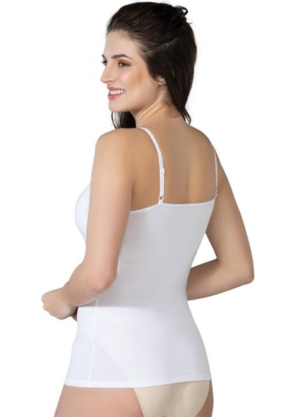 Beyaz Modal Cotton Emzirme Atlet