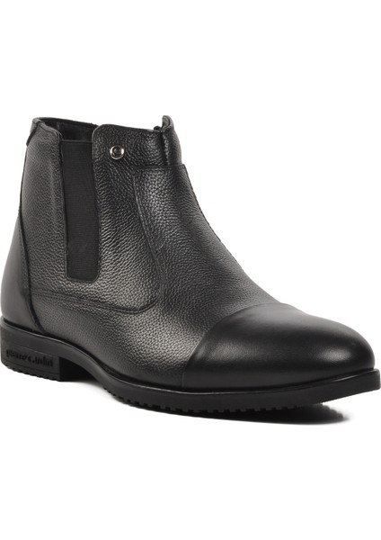 11925251-24K Siyah Deri Fermuarlı Erkek Bot modelleri