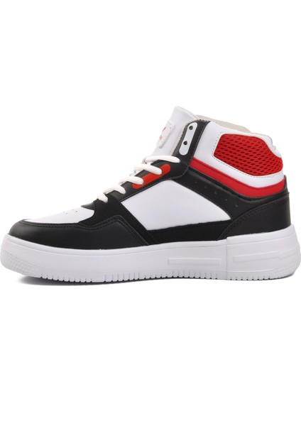 Berry Hi Beyaz-Siyah-Kırmızı Bağcıklı Unisex Hi Sneaker fiyatları