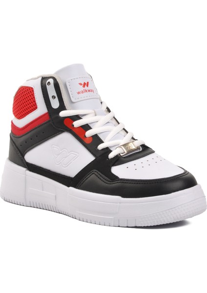 Berry Hi Beyaz-Siyah-Kırmızı Bağcıklı Unisex Hi Sneaker modelleri