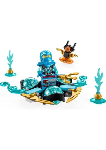 Ninjago Nya'nın Ejderha Gücü Spinjitzu Drifti 71778 - 6 Yaş ve Üzeri Çocuklar İçin Nya Minifigür İçeren Yaratıcı Oyuncak Yapım Seti (57 Parça)