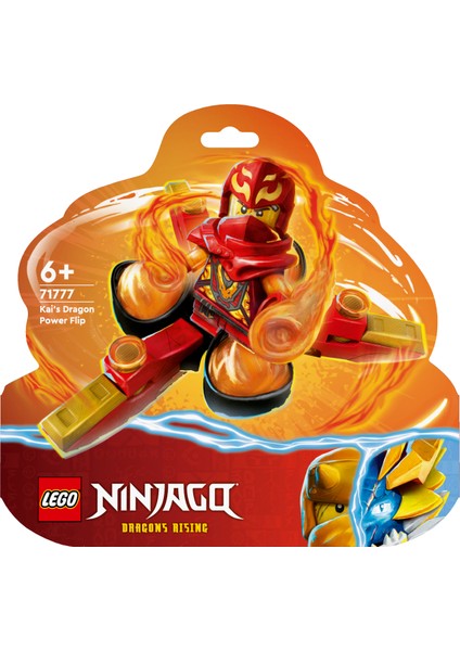 Ninjago Kai'nin Ejderha Gücü Spinjitzu Saltosu 71777 - 6 Yaş ve Üzeri Çocuklar İçin Kai Minifigür İçeren Yaratıcı Oyuncak Yapım Seti (72 Parça)