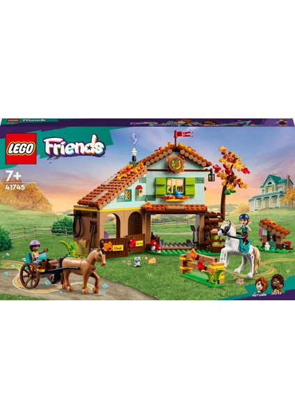 Friends Autumn'un At Ahırı 41745 - 7 Yaş ve Üzeri Çocuklar İçin 2 Mini Bebek ve 2 At İçeren Yaratıcı Oyuncak Yapım Seti (545 Parça)