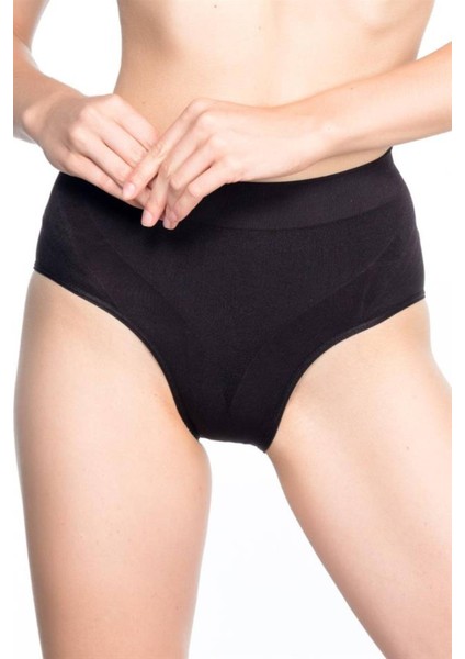 Siyah Ince Düşük Bel Slip Korse