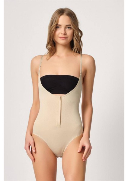 Ten Göğsü Açık Agraflı Body Korse