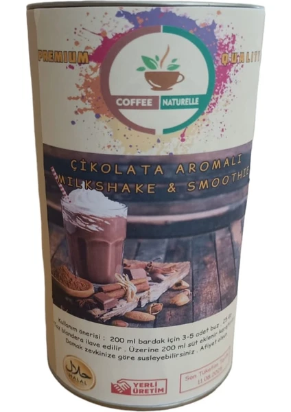 Coffee Naturelle Çikolata Aromalı Milkshake Smotthie 500 gr