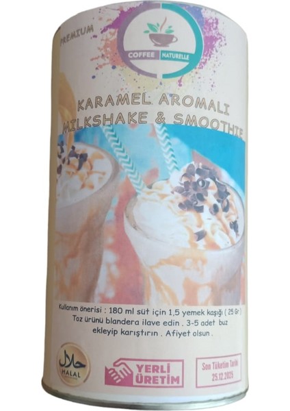 Karamel Aromalı Milkshake Smootie 500 gr