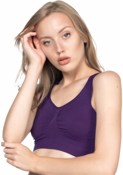 Mor Soft Sporcu Büstiyer modelleri