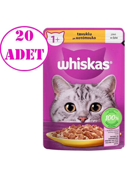 Tavuklu Kedi Konserve Maması 85 gr 20 Ad