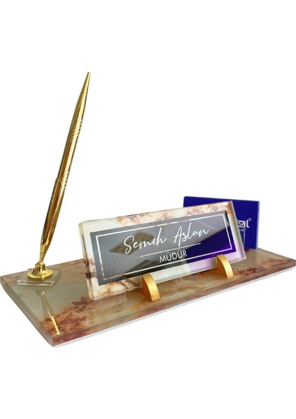 Kişiye Özel Uv Baskılı Kristal Masa Isi mliği