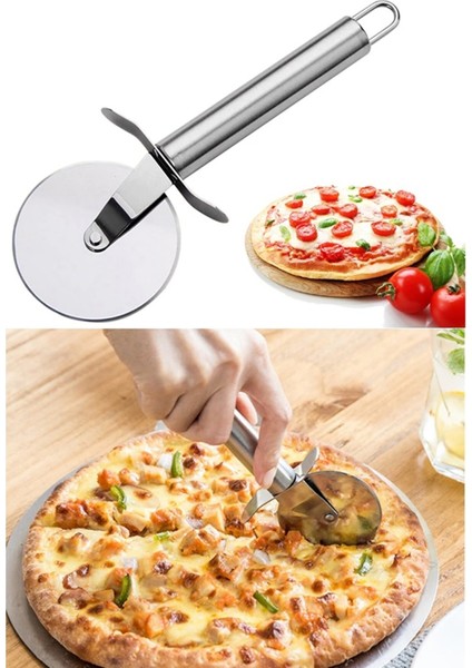 Hamur Pizza Börek Kesici Çelik Kesme Bıçağı Hamur Ruleti Hamur Şekillendirme