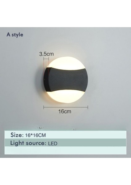 18 Watt Gün Işığı Ledli Bahçe, Balkon, Teras, Kamelya, Veranda, Banyo, Duvar Apliği, LED Armatür fırsatları